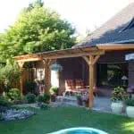 Terrassendach Leimholz, kunststoffhandel24.de, dreku, terrasse