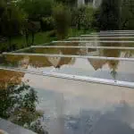 Terrassendach Leimholz mit Glasdach