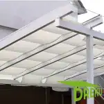 Terrassendach Beschattung weiß