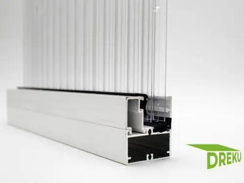 Rahmenprofil Edel | ANTHRAZIT | 16 MM | für FESTE SEITENWAND