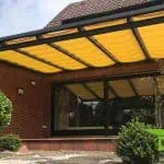 Beschattung zwischen den Sparren