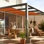 Plissee für Terrassenüberdachung