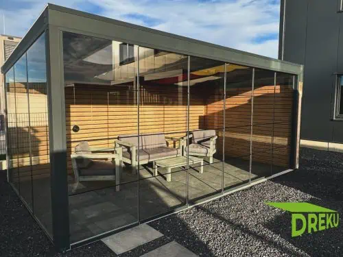 Glasschiebewand im LOFT-Design